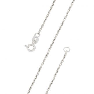 Серебряная цепь "Якорь с алмазной огранкой 4 грани" 0804R_Ch, родирование