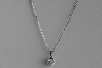 Серебряная цепь "Морская(плоская) облегчённая с алмазной огранкой" 1103R_Ch, родирование