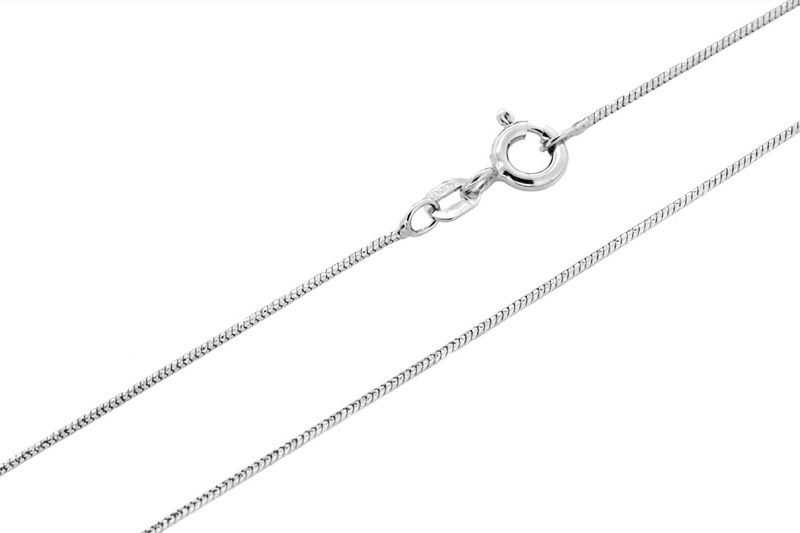 Серебряная цепь "Шнурок(снейк) с фантазийной алмазной огранкой" 1865R_Ch, родирование Серебряная цепь "Шнурок(снейк) с фантазийной алмазной огранкой" 1865R_Ch, родирование