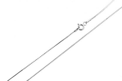 Серебряная цепь "Шнурок(снейк) облегчённый с алмазной огранкой" 1866R_Ch, родирование