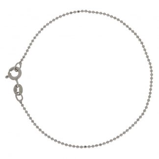 Серебряный браслет "Шарики(перлина) с алмазной огранкой" 2801R_Br, родирование