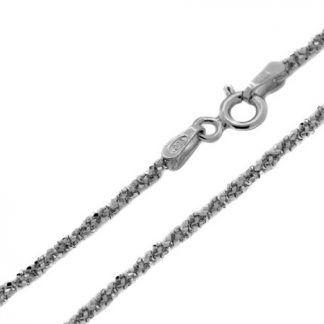 Серебряная цепь "Снежная королева" 3505R_Ch, родирование Серебряная цепь "Снежная королева" 3505R_Ch, родирование