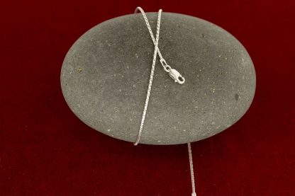 Серебряная цепь "Омега(урагано) с алмазной насечкой" 420930R_Ch, родирование
