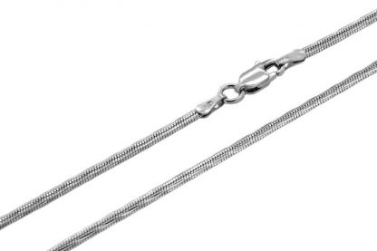 Серебряная цепь "Лента овальная с алмазной насечкой" 5257R_Ch, родирование